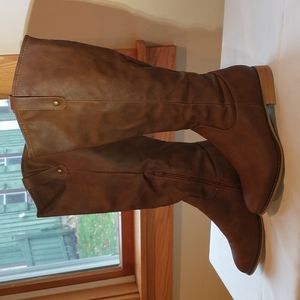 Camel Colored Knee High Boots